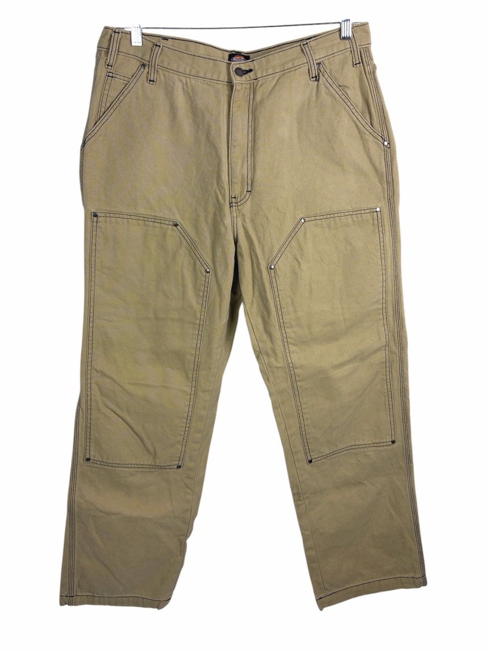 Dickies Khaki Canvas Carpenter Utility Work Pants 36x32
